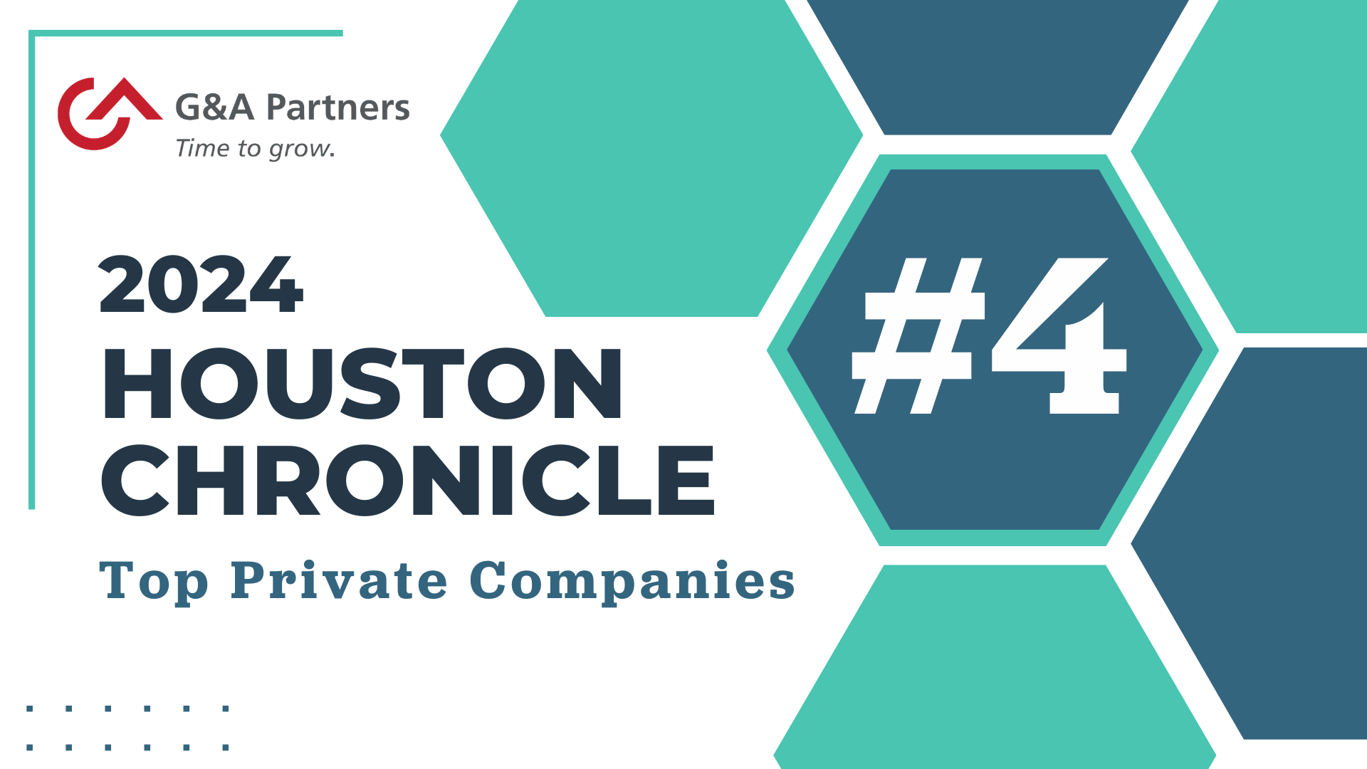 G&A Maintains No. 4 Spot on the Houston Chronicle’s Chron 100 Top Private Companies List