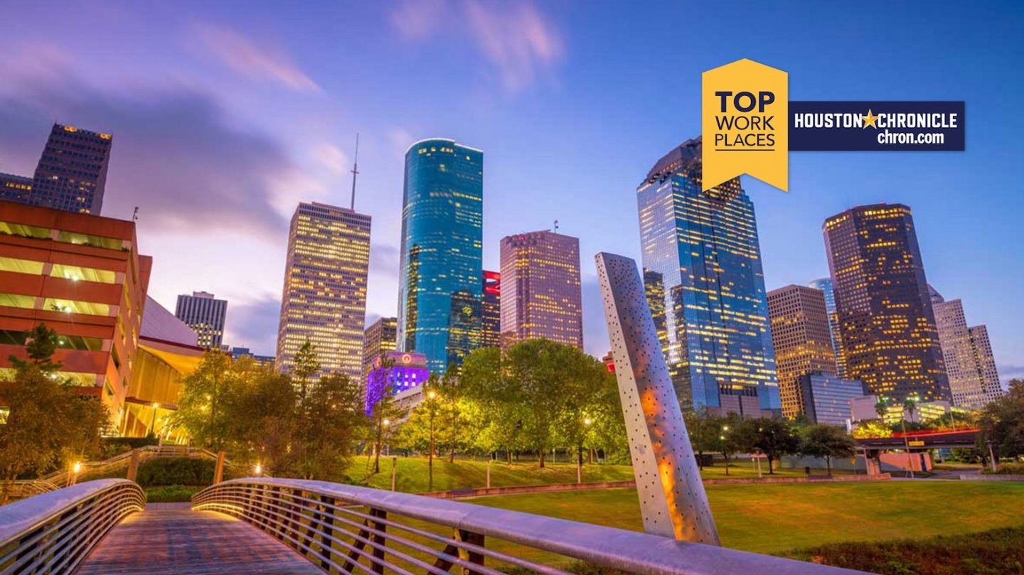 Houston skyline - Houston Chronicle Top Workplaces 2022