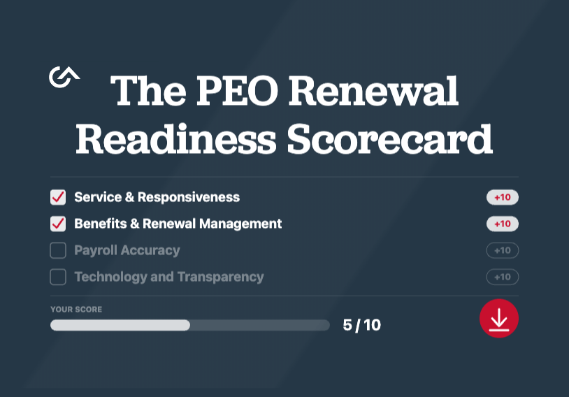 PEO Renewal Readiness Scorecard
