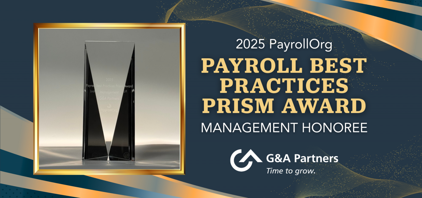 PayrollOrg Recognizes G&A Partners With 2025 Management Prism Award
