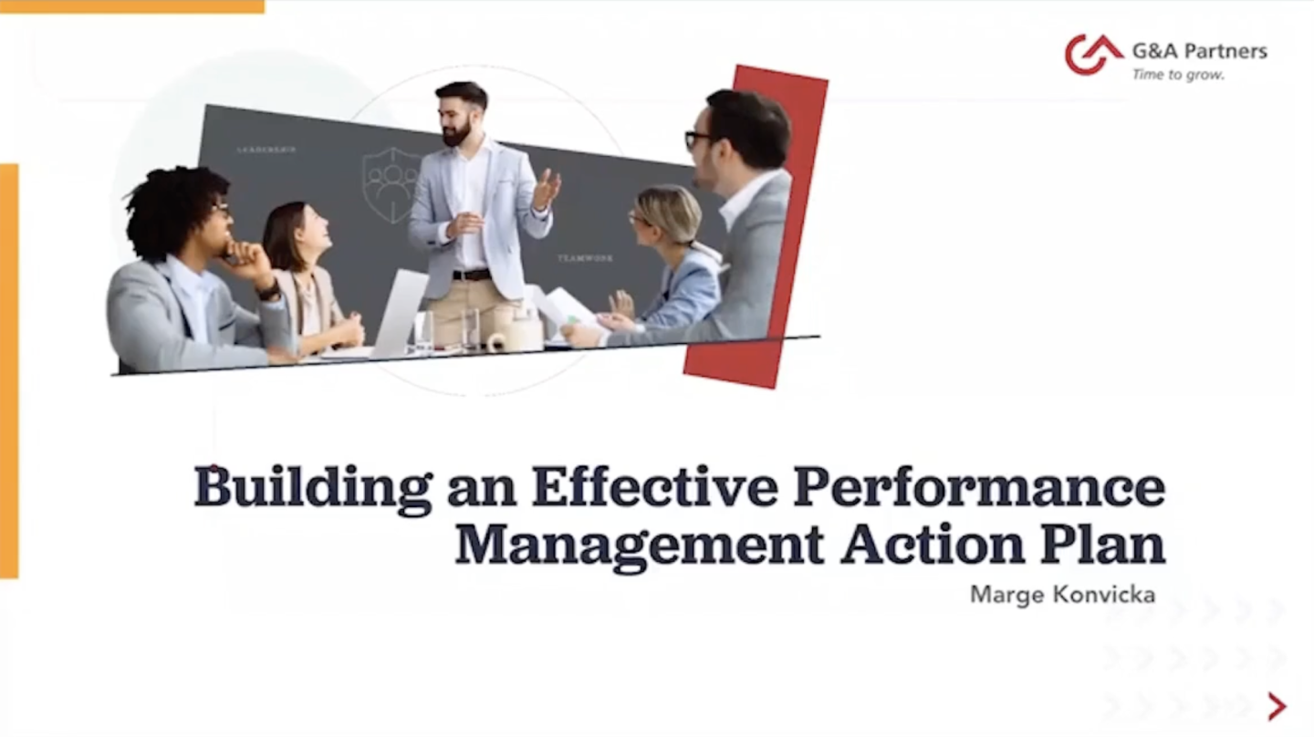 Webinar Recap: Building an Effective Performance Management Action Plan