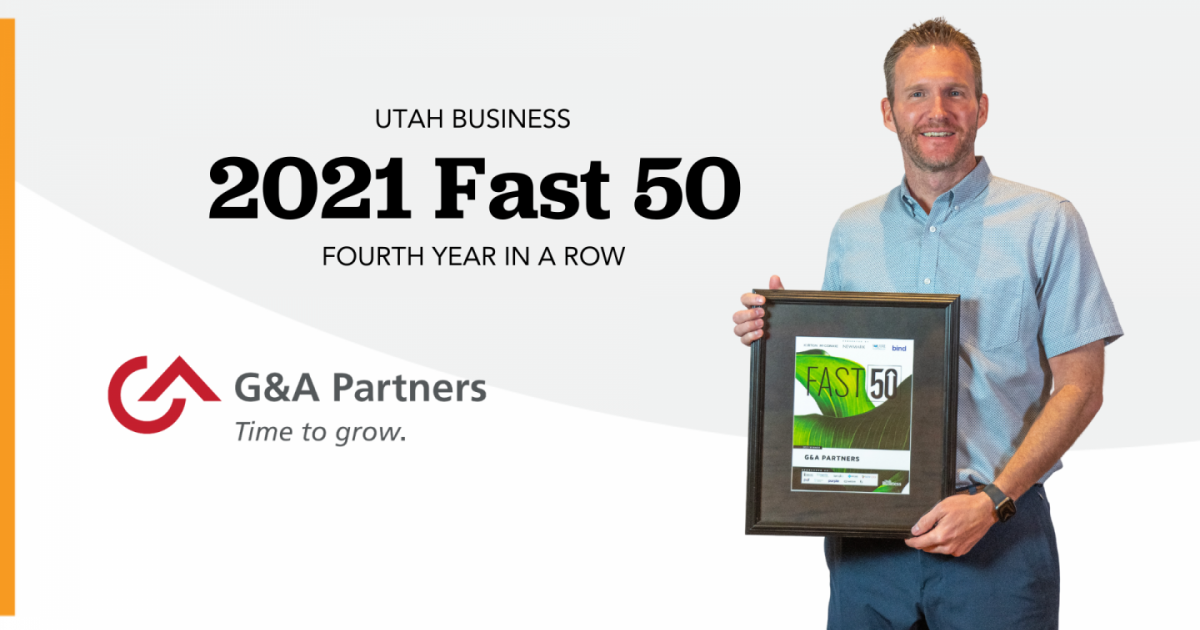 G&A Earns Spot on Utah Business Fast 50 for Fourth Year G&A Partners