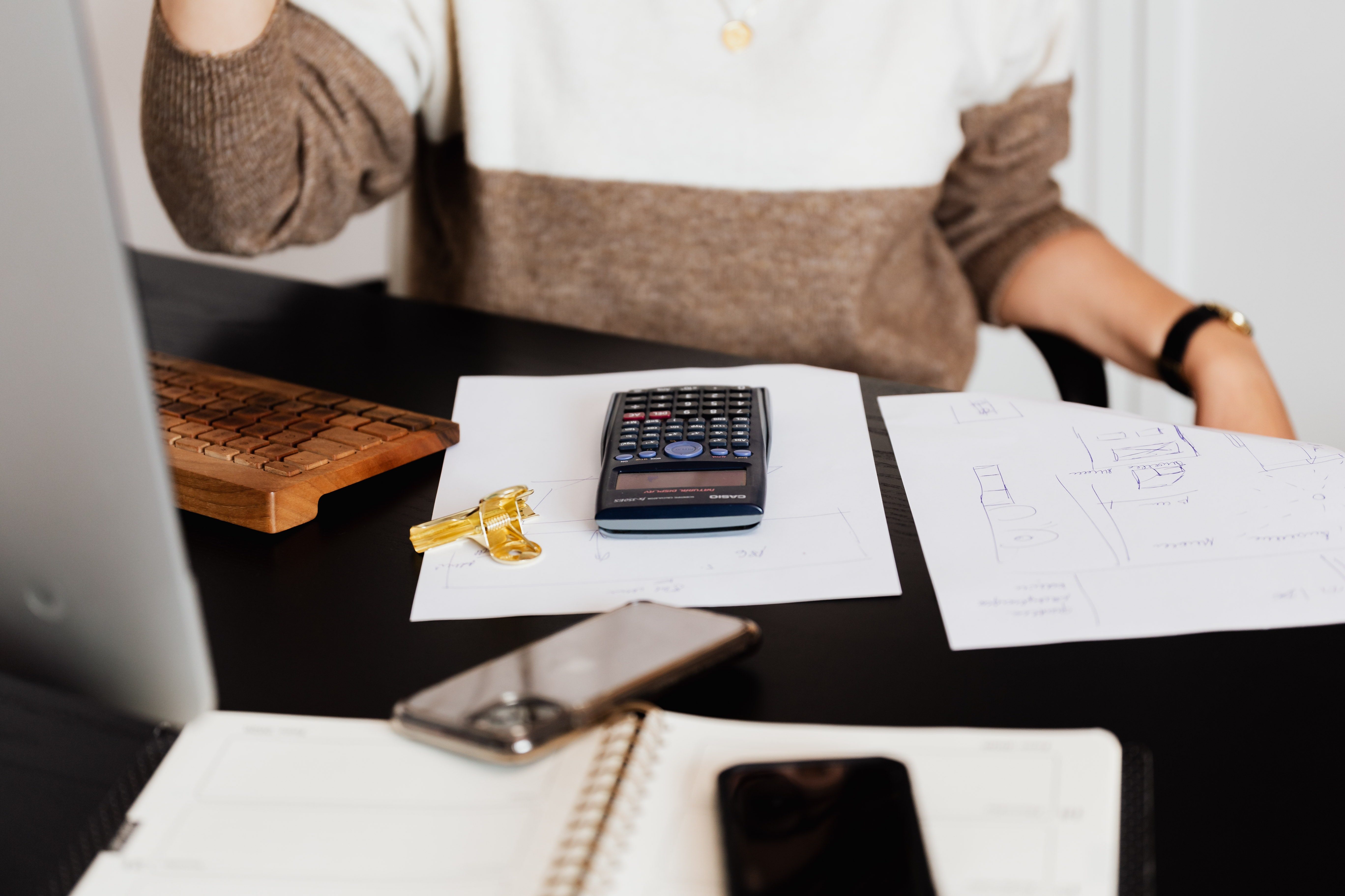 Cluttered desk