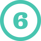 Icon of the number 6 in a circle